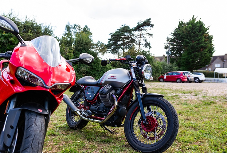 Ducati motorbike on display