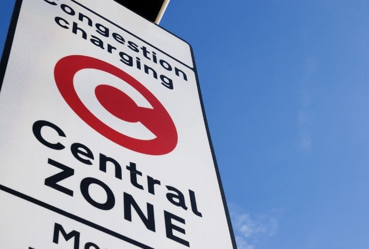 London Congestion Charge sign