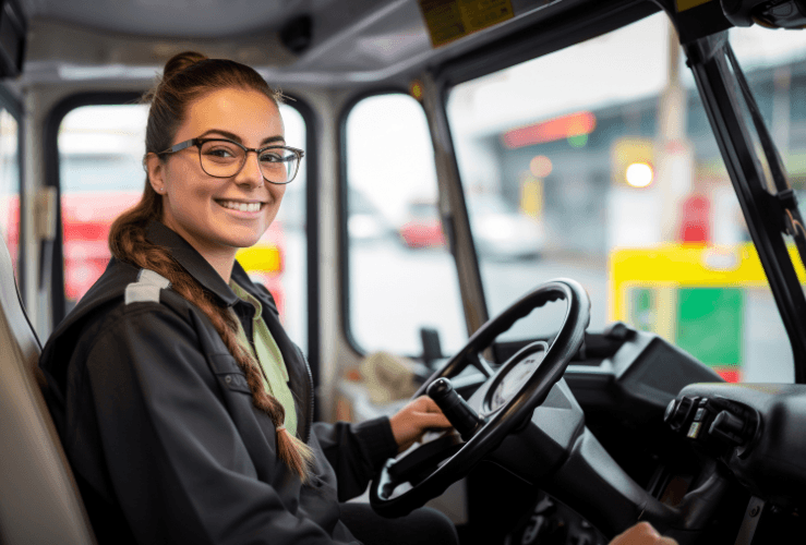 Female fleet driver