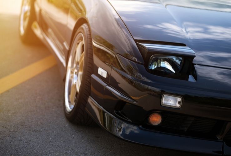 Car with pop-up headlights