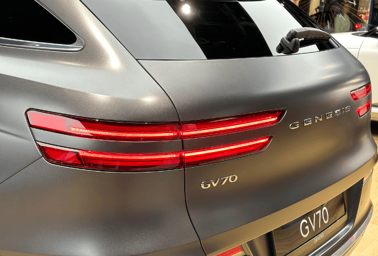 Rear of a Genesis Electrified GV70