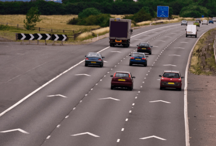 Motorway chevrons