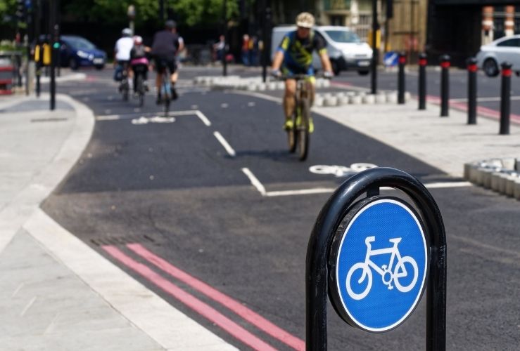 Cyclists in London