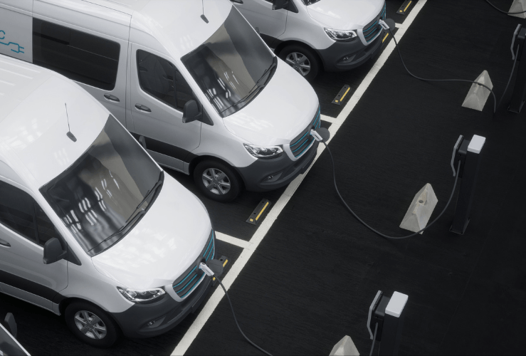 Charging electric vans