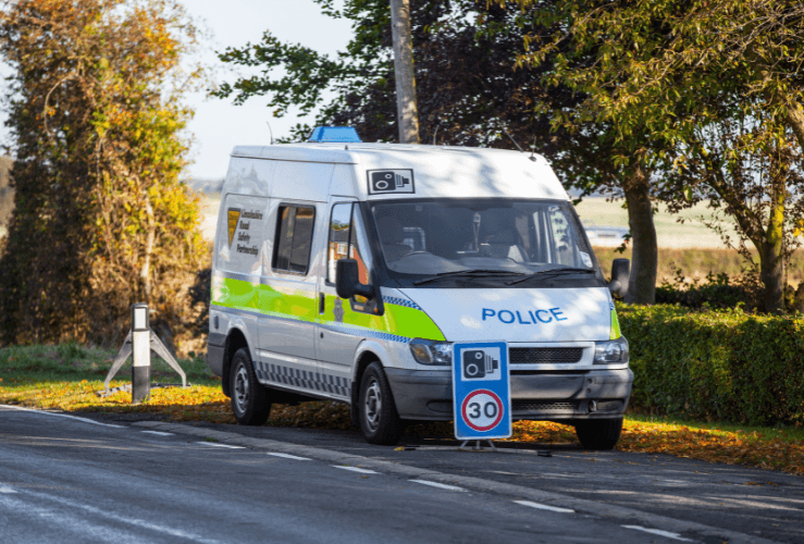 UK mobile speed camera